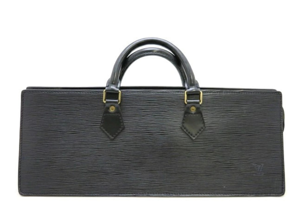 LOUIS VUITTON Sac Triangle Handbag Epi Noir Black